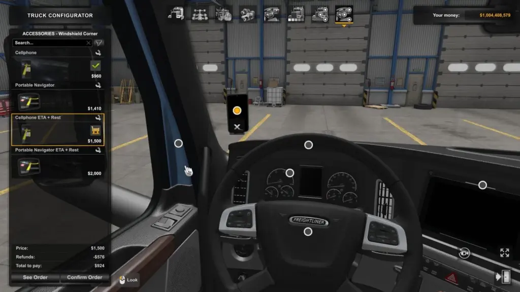 ETA and rest on Cabin Accessory GPS v1.3