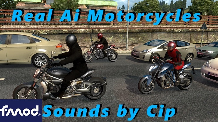 Real Ai Motorcycles Sounds (addon to Motorcycles pack ATS by Jazzycat) v6.5.13