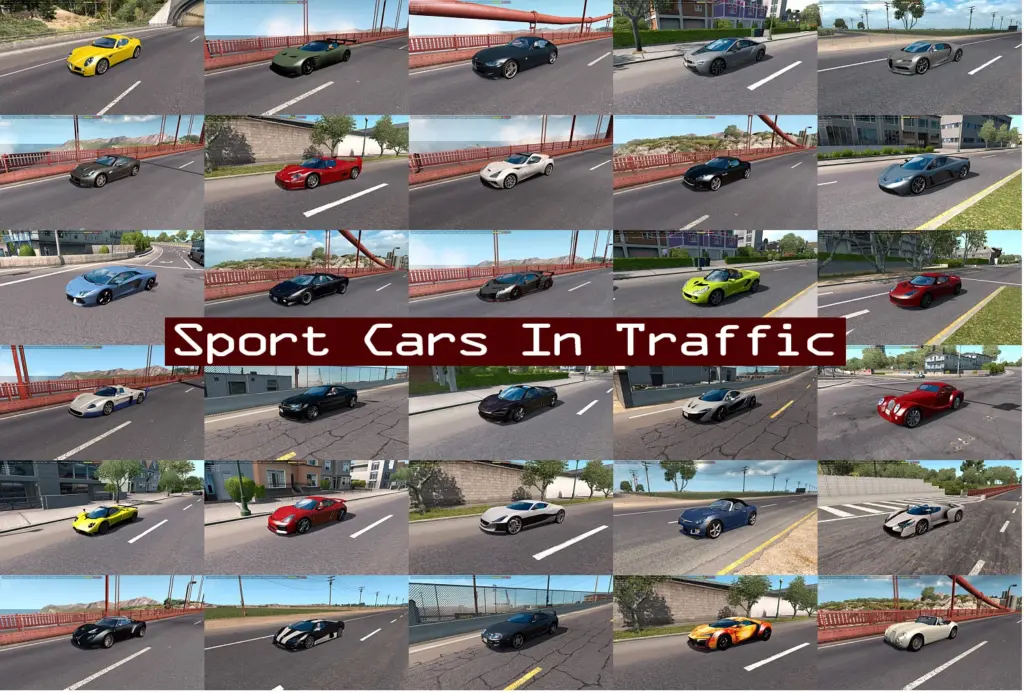 Sport Cars Traffic Pack