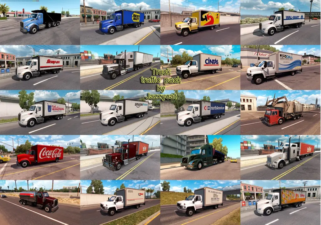 Truck Traffic Pack by Jazzycat
