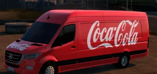 COCA COLA MERCEDES BENZ SPRINTER TRZPRO 18 12 2025 v1.0 1.50 1.573