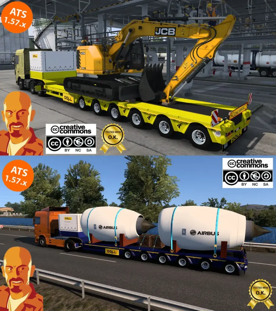 DOLL SIEMENS SPECIAL TANSPORT TRAILER v3.02