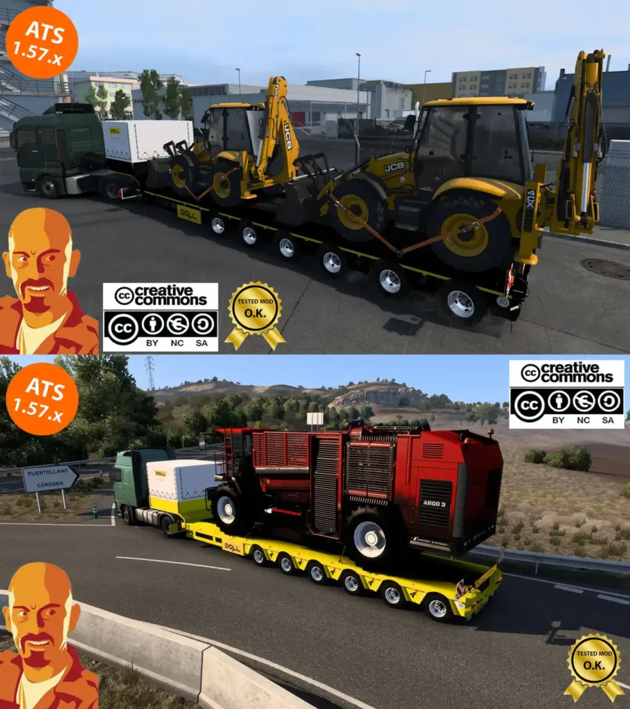 DOLL SIEMENS SPECIAL TANSPORT TRAILER v3.03
