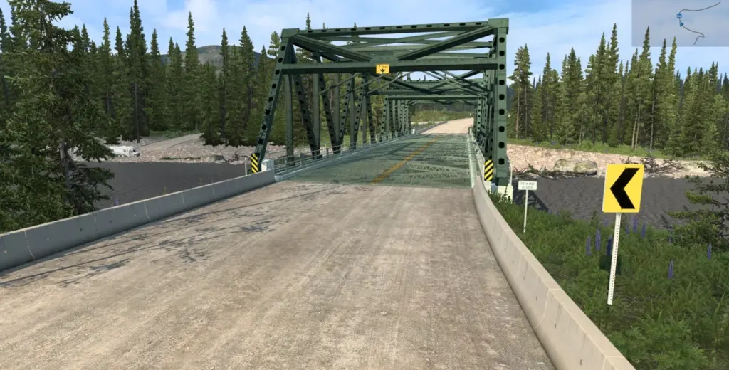 Road Connection Between Promods Canada and Alaska North To The Future v0.4 1.572