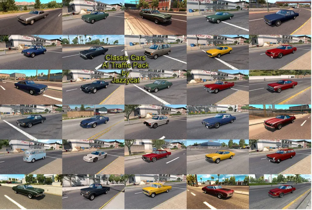 Classic Cars AI Traffic Pack by Jazzycat v9.0.113