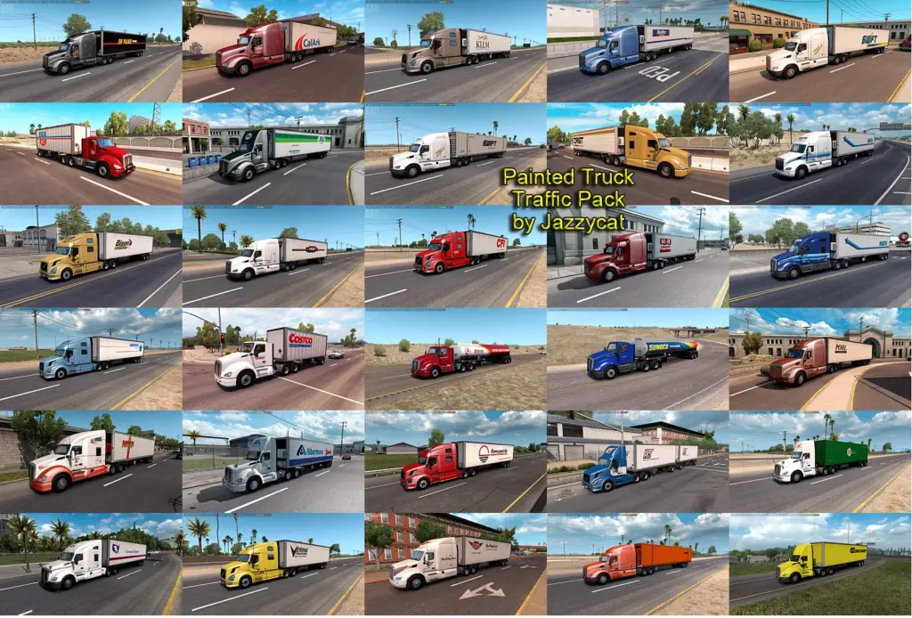Painted Truck Traffic Pack by Jazzycat v6.1.143