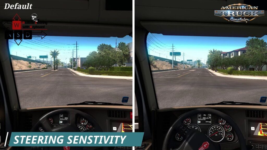 Realistic Steering with Keyboard2