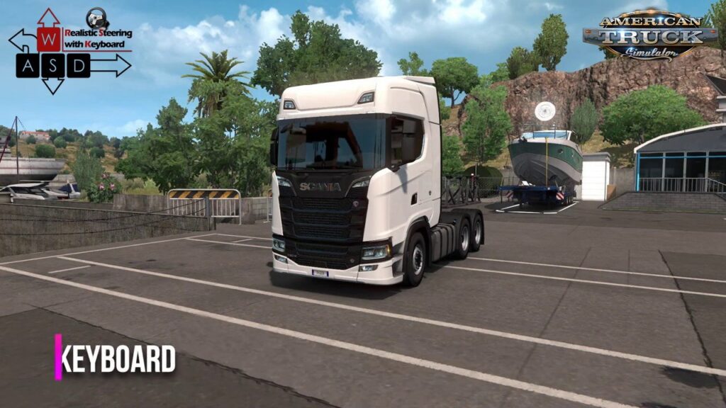 Realistic Steering with Keyboard4