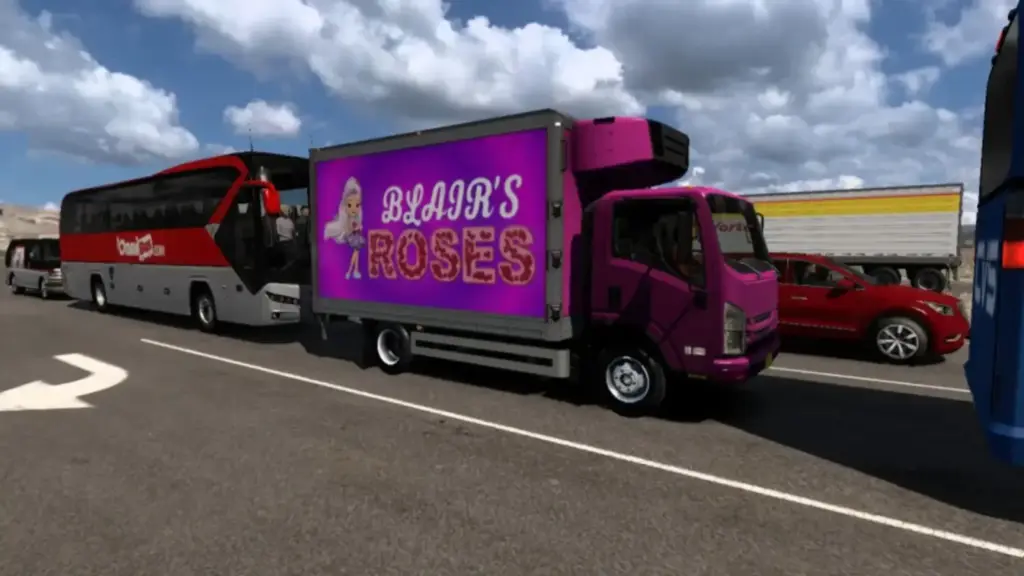 Roses Traffic Truck