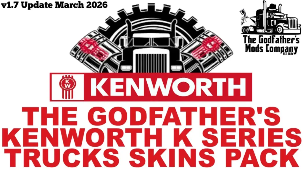 The Godfather's Kenworth K Series Skins Pack v1.7