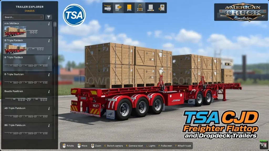 TSA CJD Freighter Flattop and Dropdeck Trailers2