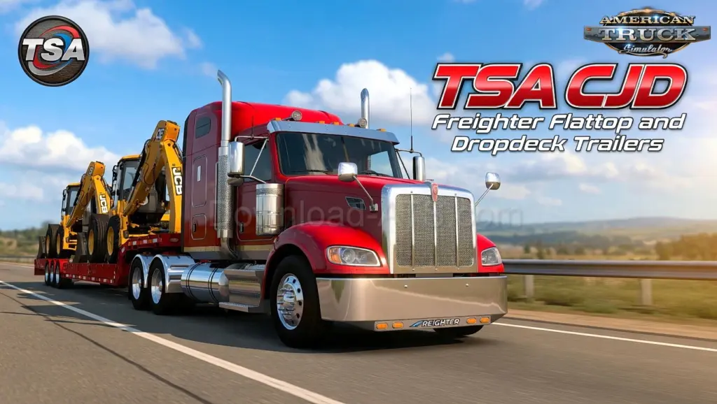 TSA CJD Freighter Flattop and Dropdeck Trailers4