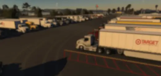 Realistic Truck Stop Traffic