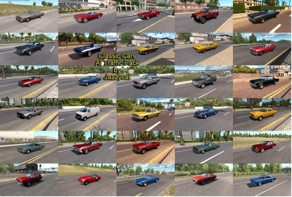 Classic Cars AI Traffic Pack by Jazzycat