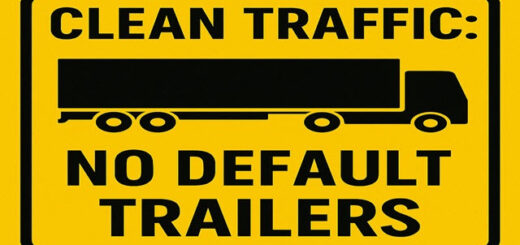 Clean Traffic No Default SCS Trailers v1.9