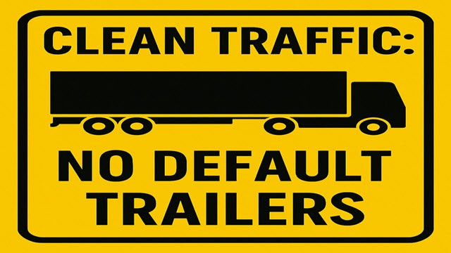 Clean Traffic No Default SCS Trailers v1.9