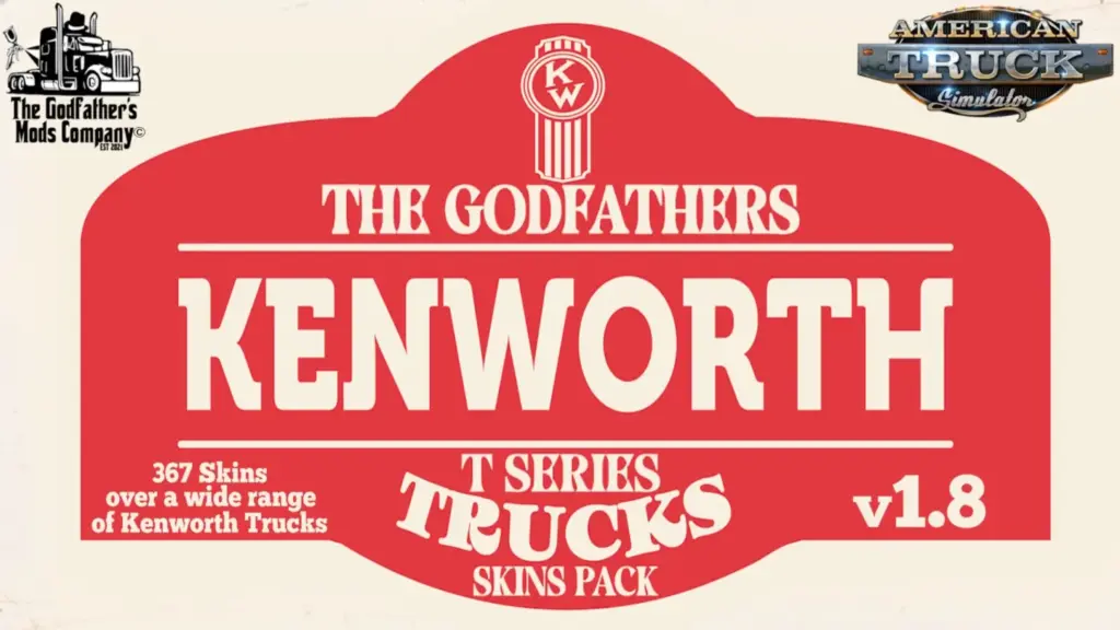 The Godfather's Kenworth T Series Skins Pack V1.8
