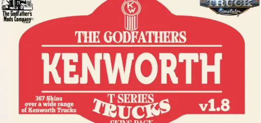 The Godfather's Kenworth T Series Skins Pack V1.8