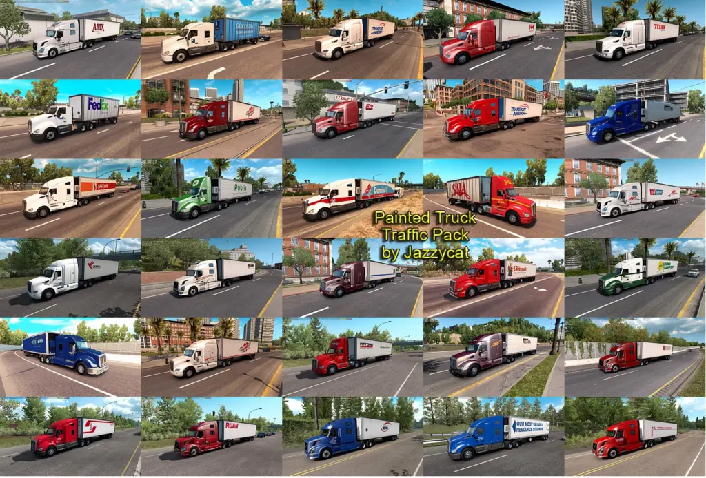 Painted Truck Traffic Pack by Jazzycat v6.1.16