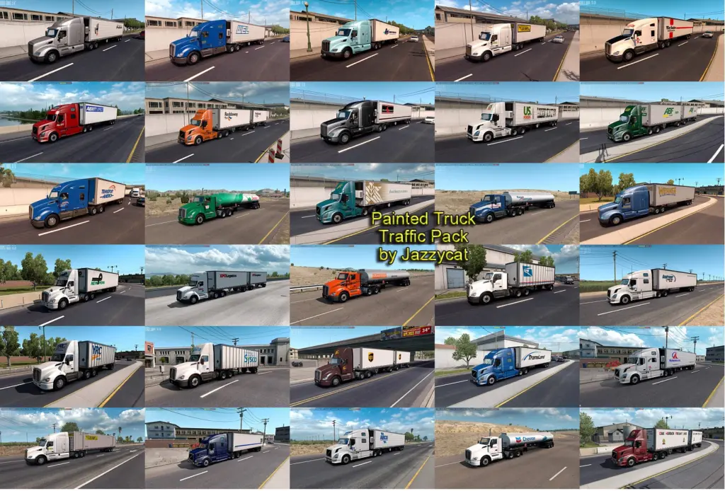 Painted Truck Traffic Pack by Jazzycat v6.1.163