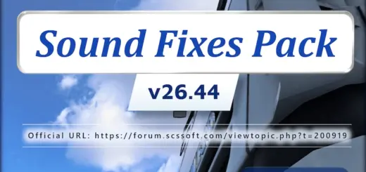 Sound Fixes Pack v26.44 for 1.60 open beta