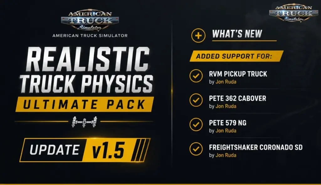 Realistic Truck Physics Ultimate Pack2